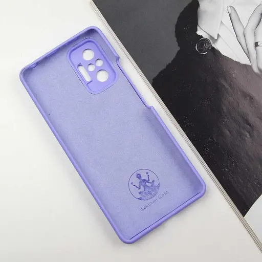 Чохол Silicone Cover Lakshmi Full Camera (AAA) для Xiaomi Redmi Note 10 Pro / 10 Pro Max Бузковий / Dasheen - фото 5