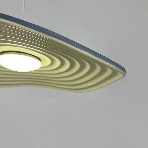 Подвесной светильник-цветок в серо-белом корпусе Ø 60х10 см | Line F | Ст. SGA31-680 Grey+White - фото 3