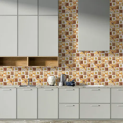 Декоративная плитка ПВХ на самоклейке 300х300х5мм Масляные краски, цена за 1 шт. (СПП-608) SW-00001138 - фото 5