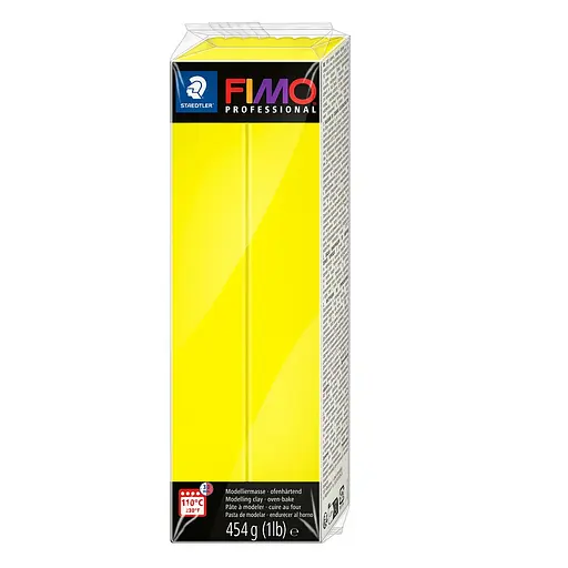 Пластика для біжутерії Professional Жовта лимонна 454г Fimo
