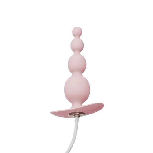 Анальна пробка Qingnan No.8 Mini Vibrating Anal Bead 12 см (рожевий)
