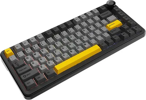 Клавіатура Ajazz AK820 MAX Magnetic Switch Black/Gray/Yellow RGB (AK820MAX-WM-BGY) - фото 2