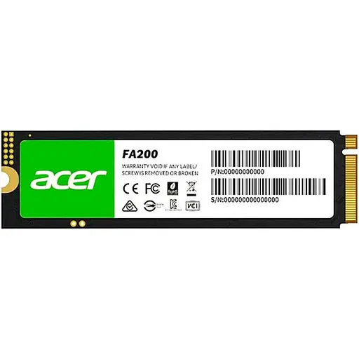 Накопичувач SSD Acer m.2 NVMe 1TB FA200 (BL.9BWWA.124) - фото 1