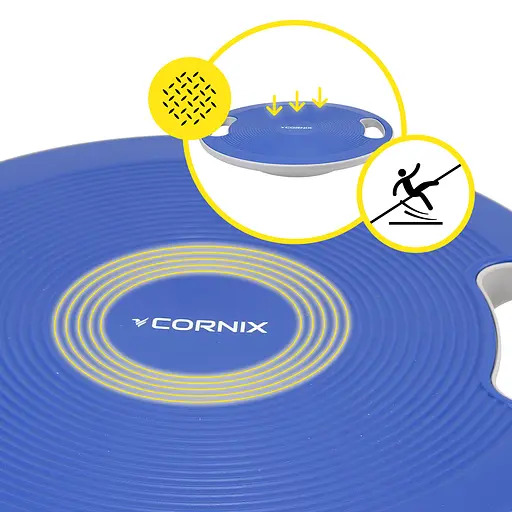 Балансировочная платформа Cornix круглая, пластиковая Blue/Grey XR-0445 - фото 5