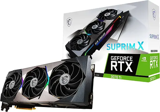 Видеокарта MSI RTX 3070Ti 8Gb Suprim X (GeForce RTX 3070 Ti SUPRIM X 8G) (GDDR6X, 256 bit, PCI-E v4.0) Б/у - фото 9