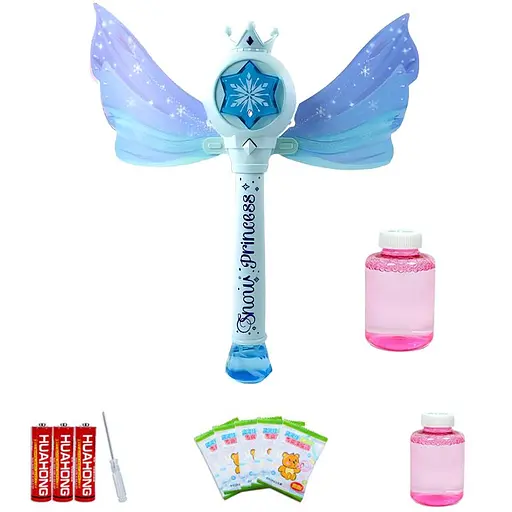 Пістолет з мильними бульбашками SHT 8603 Snow Princess + bottle 130ml Blue - фото 2