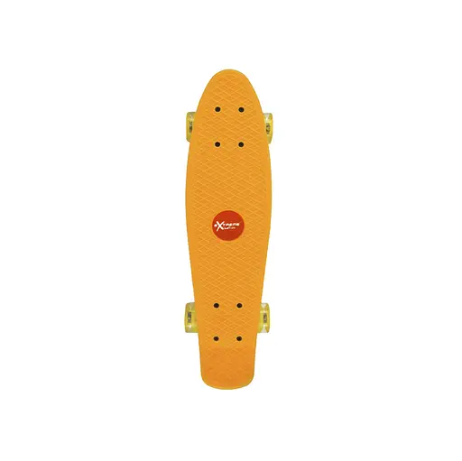 Скейт "Пенні борд" Bambi SC20427 PU колеса зі світлом, 56 см Помаранчевий - фото 1