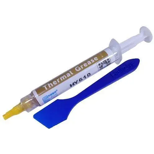 Термопаста Halnziye HY-610, 8 г шприц 3.05 Вт/мК -20°C / +180°C зі шпателем блістер (HY610-TU8G) - фото 1