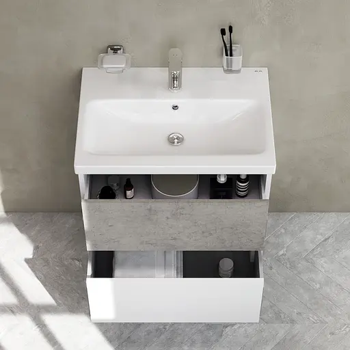 Тумба подвесная AM.P GEM S 60 см с умывальником (M91-FHX0602-WC0602BF38) - фото 3