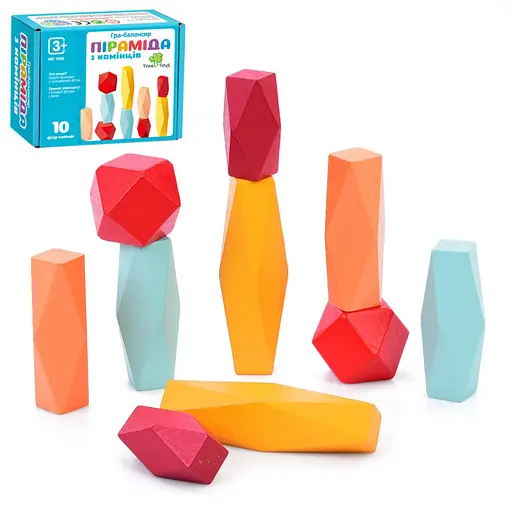 Дитяча дерев'яна гра-балансир Limo Toy MD 1896, 10 фігурок - фото 2