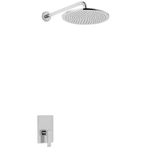 Душевая система Kohlman Axis 40 chrome + BOX скрытого монтажа QW220NR40, Хром - фото 1