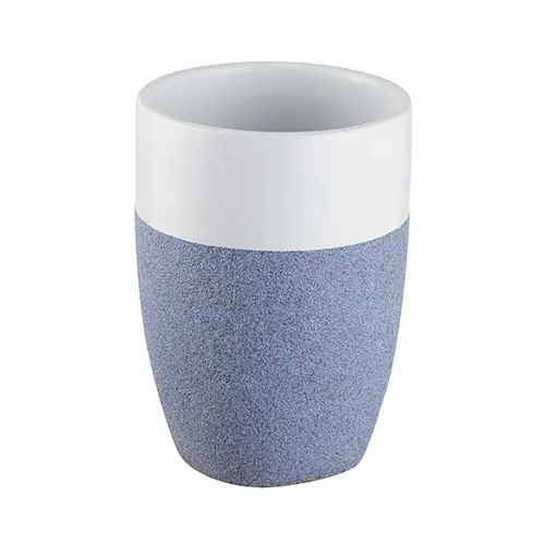 Стакан для зубных щеток STONE, синий (06307)