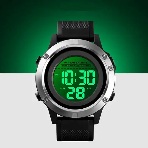 Спортивний наручний годинник Skmei 1518 (Чорний) - фото 6