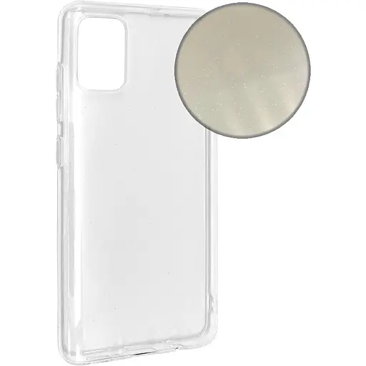 Чехол-накладка Molan Cano Silicone Jelly Glitter Clear Case для Samsung Galaxy A31 (SM-A315) (clear) - фото 2