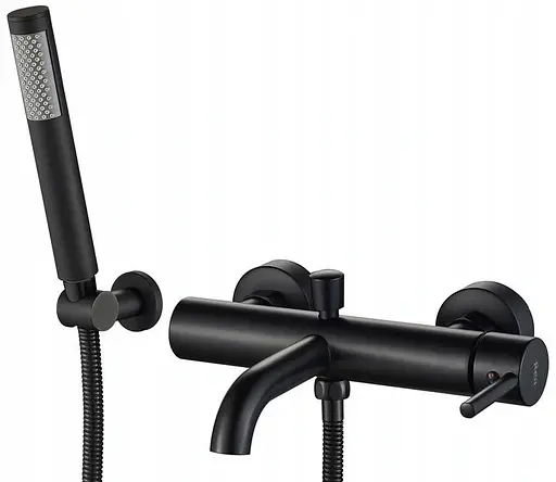 Смеситель для ванны и душа Rea Lungo black черный REA-B6634 Черный - фото 2