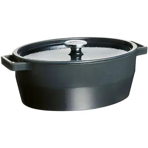 Каструля чавунна Pyrex Slow Cook з кришкою 33 см 5.8 л темно-сіра (6355146)