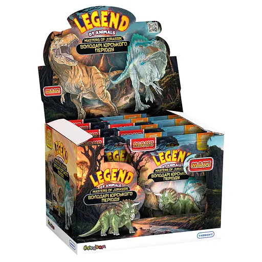 Дисплей стретч-игрушка #sbabam Legend of animals Макси - Обладатели Юрского периода 12 шт. (106/CN23-CDU) - фото 3
