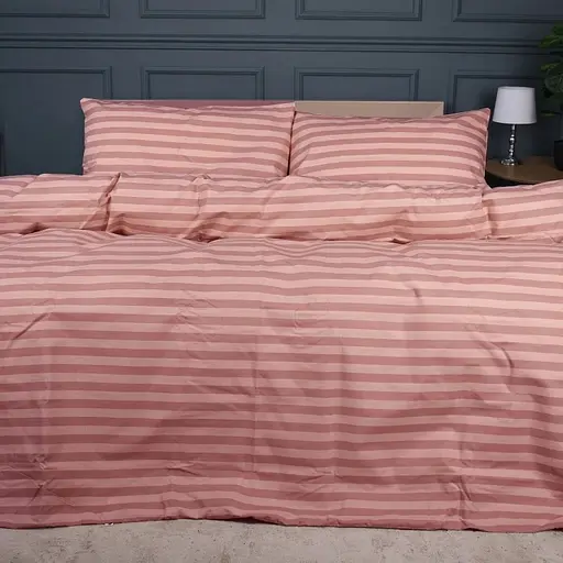 Комплект постельного белья MirSon Ranforce Elite Nude stripes 160х220 см (2200011152851) - фото 1