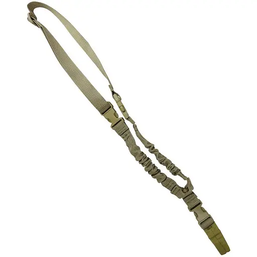 Ремінь для зброї одноточковий Kombat UK Single Point Bungee Sling койот (1000-kb-spbs-coy)
