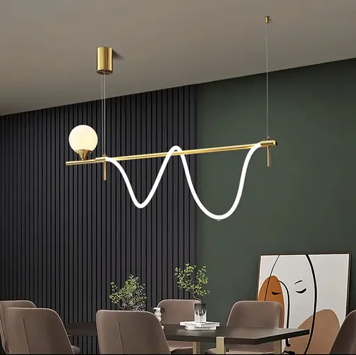 Современная удлиненная люстра Sniki Line.F Длина 120 см - фото 10