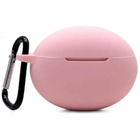 Чохол-накладка DK Silicone Candy Friendly з карабіном для Huawei FreeBuds 4i (pink)