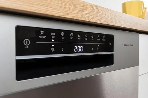Посудомийна машина Gorenje, 16 комплектів A+++, 60 см, дисплей, 3 кошики, AquaStop, сірий - фото 7
