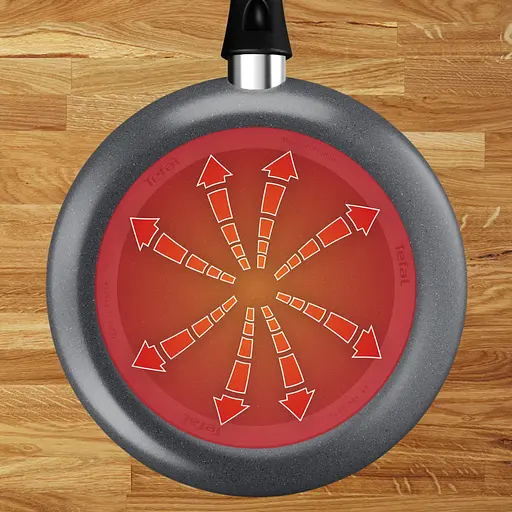 Сковорода Tefal Hard Stone 28 см серая (D4560632) - фото 3