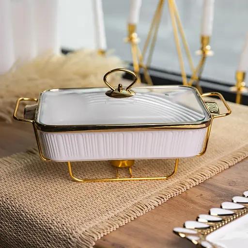 Мармит настольный Yiwu прямоугольный с подогревом ML850-13 на металлической подставке с крышкой мармитница для первых блюд ML850-13 - фото 2