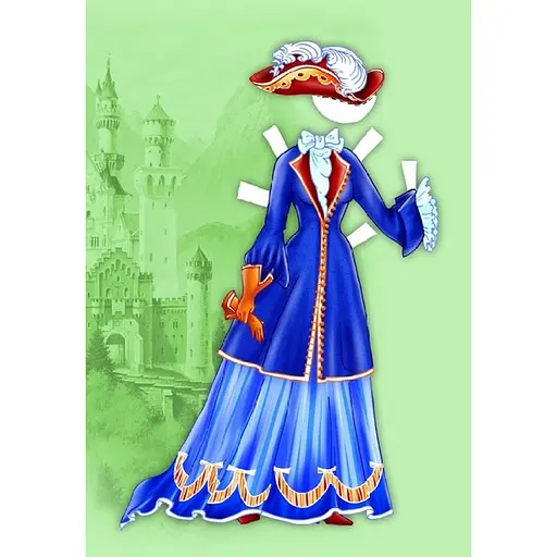 Детские книжки с наклейками Одень Куклу «Принцесса Б» 404157 - фото 2