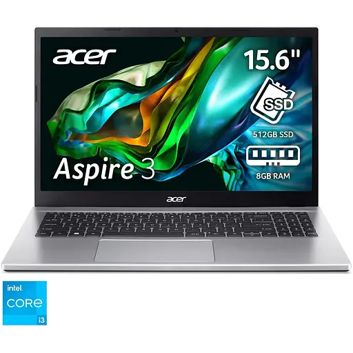 Ноутбук Acer Aspir 3 A315-59-33J8 i3-1215U 4.40GHz, 15.6", Full HD, 8GB DDR4, 512GB SSD