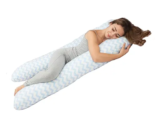 Подушка для вагітних Moontime "Зигзаг голубий" - фото 1