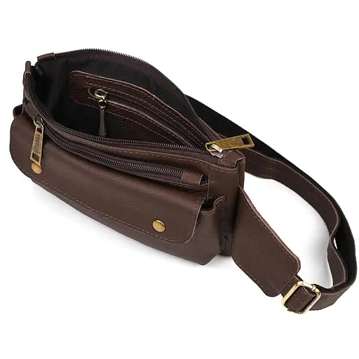 Шкіряна бананка Tarwa 24х15х3 см sum0025669 - фото 6