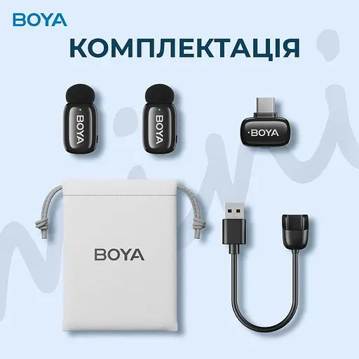 Микрофон Boya mini-23 Type-C Black (mini-23) - фото 15