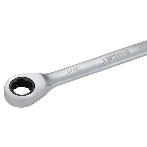 Ключ рожково-накидной Sigma с трещоткой 13 мм CrV satine (6022131) - фото 2