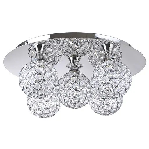 Люстра Brille стельова з підсвічуванням LED G9 40W CH (BR-01 368C/5)