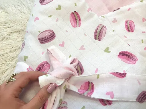 Мусліновий плед-конверт Moontime "Макаруни" - фото 2