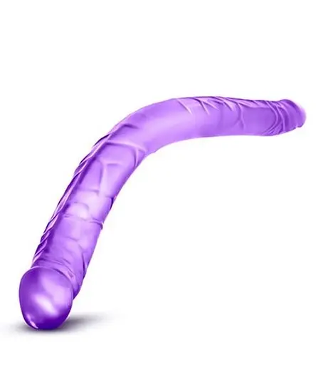 Двосторонній фалоімітатор B Yours 16 Inch Double Dildo 40.6 см фіолетовий - фото 3