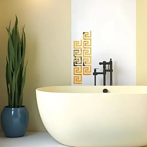 Дзеркальний декор Wall Sticker SW-00002507 акриловий самоклеючий 10 шт. золото - фото 6