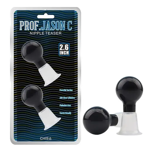 Вакуумные помпы на соски Chisa Prof.Jason C 6.7 см черный - фото 6