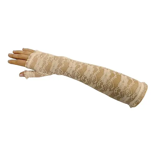 Рукавички без пальців довгі - фото 1