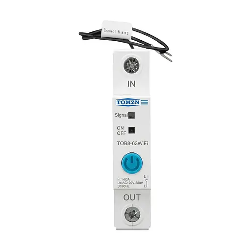 Умный автоматический выключатель с Wi-Fi (eWeLink) TOMZN TOB8-63 63A с мониторингом энергопотребления (51-00135) - фото 2