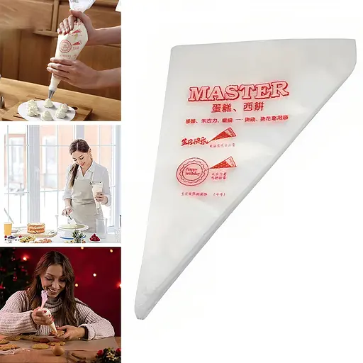 Набір мішків кондитерських одноразових поліетиленових (100 шт.), Master Прозорий 83362 - фото 3