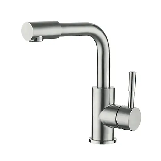 Смеситель для умывальника Zerix LR1098-4 LL1194 Нержавеющая сталь - фото 1