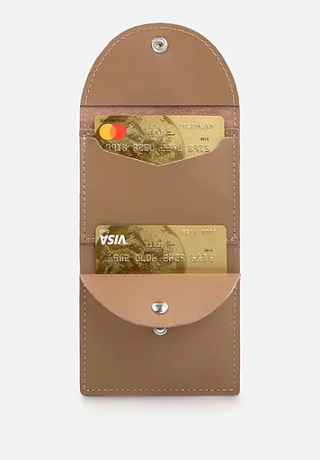 Кожаный кошелек 2.2 карамель - фото 5