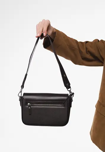 Шкіряна сумка Molly темно-коричнева - фото 7