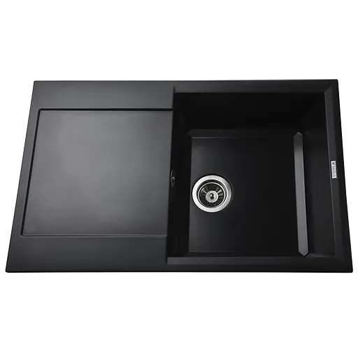 Гранитна мийка Mira KONIA чорний для кухні стійка до подряпин і хімічних засобів