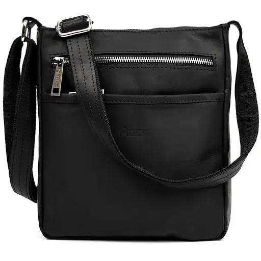 Мужская кожаная сумка через плечо TARWA 22х25.5х4 см sum0028332 - фото 3