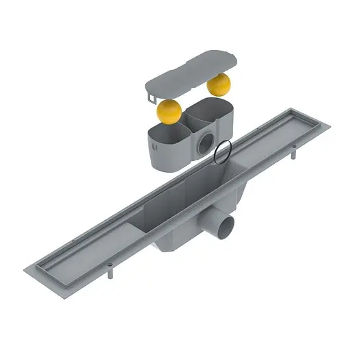 Душовий канал Volle з решіткою Під плитку 800 мм 90-22-801 - фото 3