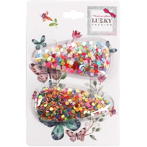 Затискач дитячий для волосся "Сердечки" T18432(мікс сердечка)