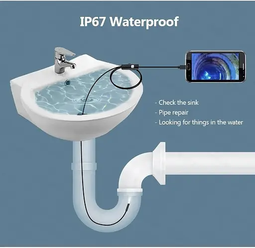 Эндоскоп водонепроницаемый Kerui 5м гибкая Usb камера - фото 9